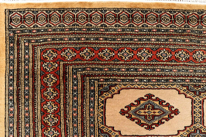 Brown Pakistani Jaldar Rug 8' x 10'9" Hand-Knotted | No. QA36679