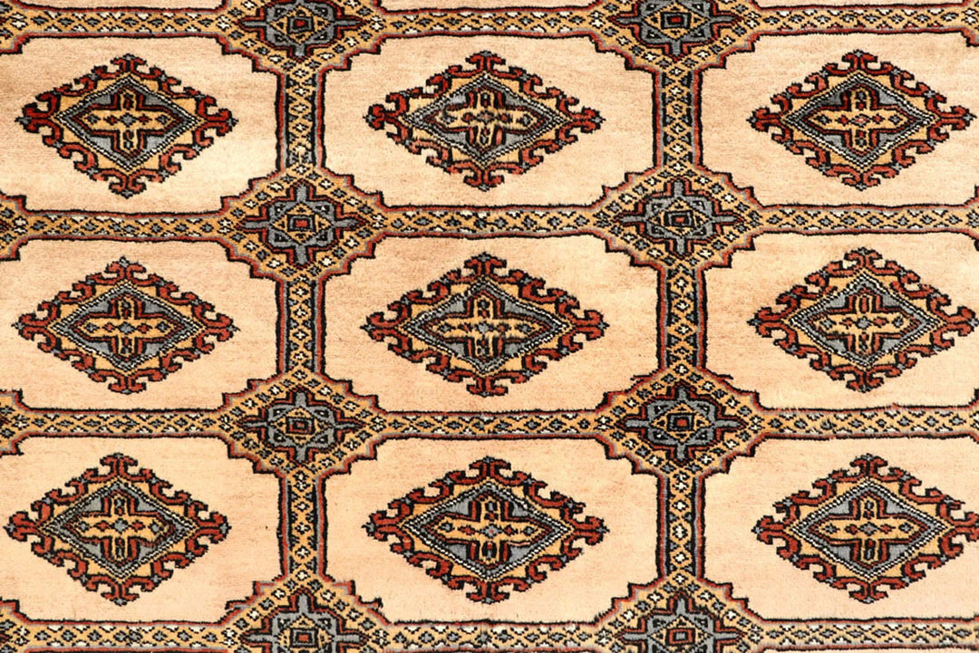 Brown Pakistani Jaldar Rug 8' x 10'9" Hand-Knotted | No. QA36679