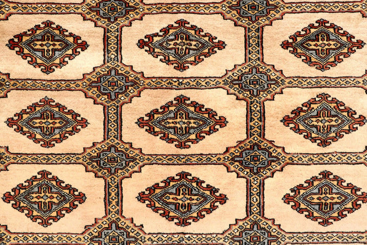 Brown Pakistani Jaldar Rug 8' x 10'9" Hand-Knotted | No. QA36679