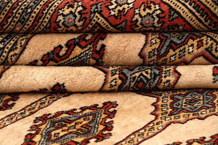 Brown Pakistani Jaldar Rug 8' x 10'9" Hand-Knotted | No. QA36679