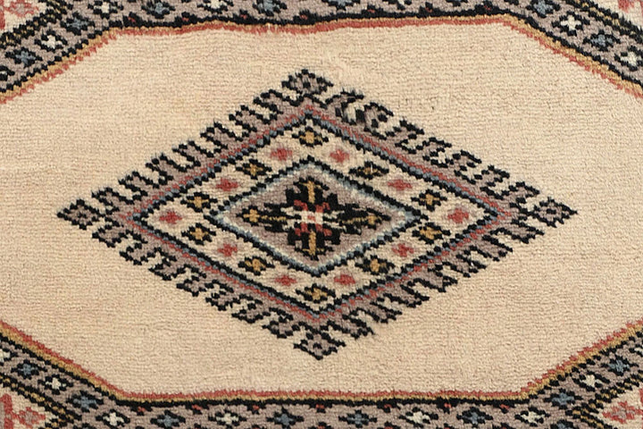 Brown Pakistani Jaldar Rug 2' 4" x 8' 10" Hand-Knotted | No. QA37128