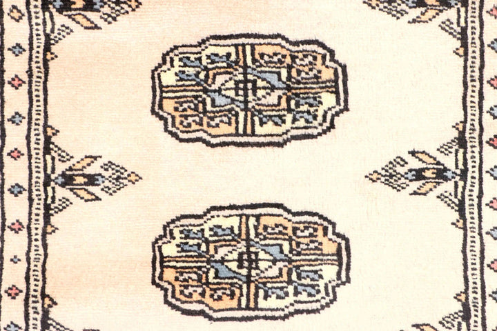 Brown Pakistani Bokhara Rug 2' 7" x 7' 10" Hand-Knotted | No. QA37867