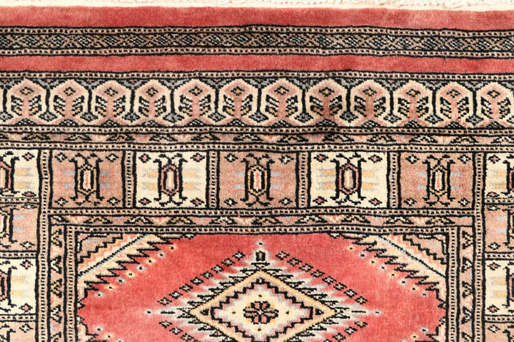 Salmon Pakistani Jaldar Runner 2' 8" x 7' 10" Hand-Knotted | No. QA37987