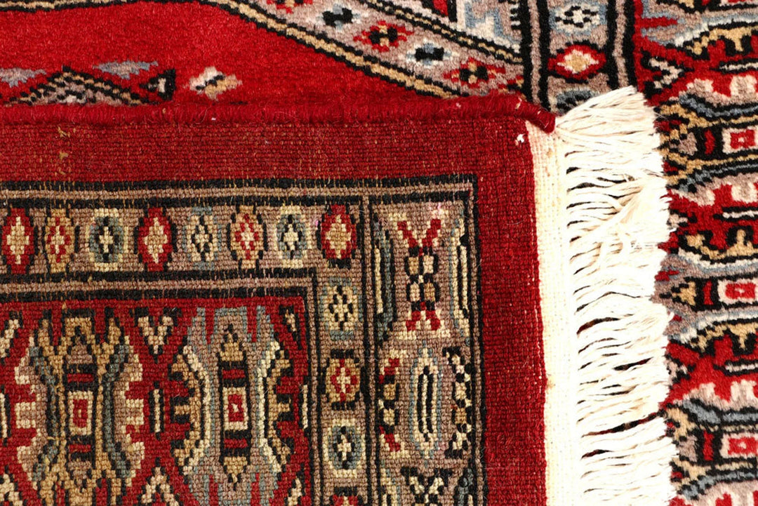 Red Pakistani Jaldar Rug 2' 4" x 9' 7" Hand-Knotted | No. QA38597