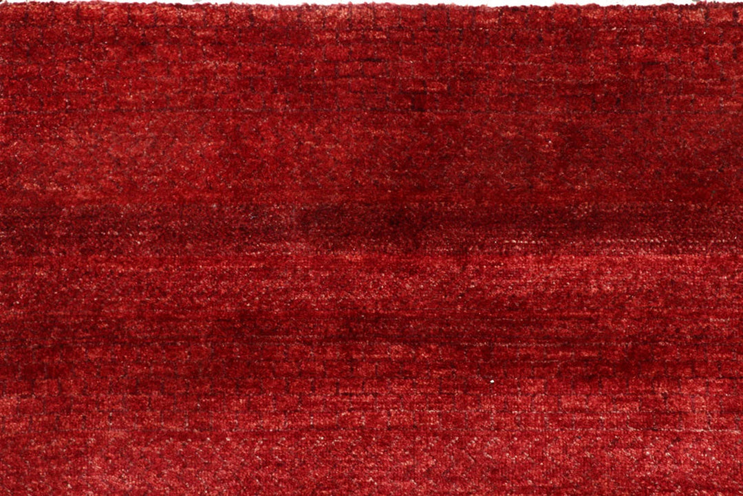 Dark Red Pakistani Gabbeh Rug 12' x 17' 7" Hand-Knotted | No. QA39100