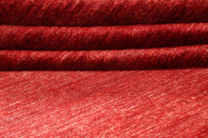Dark Red Pakistani Gabbeh Rug 12' x 17' 7" Hand-Knotted | No. QA39100