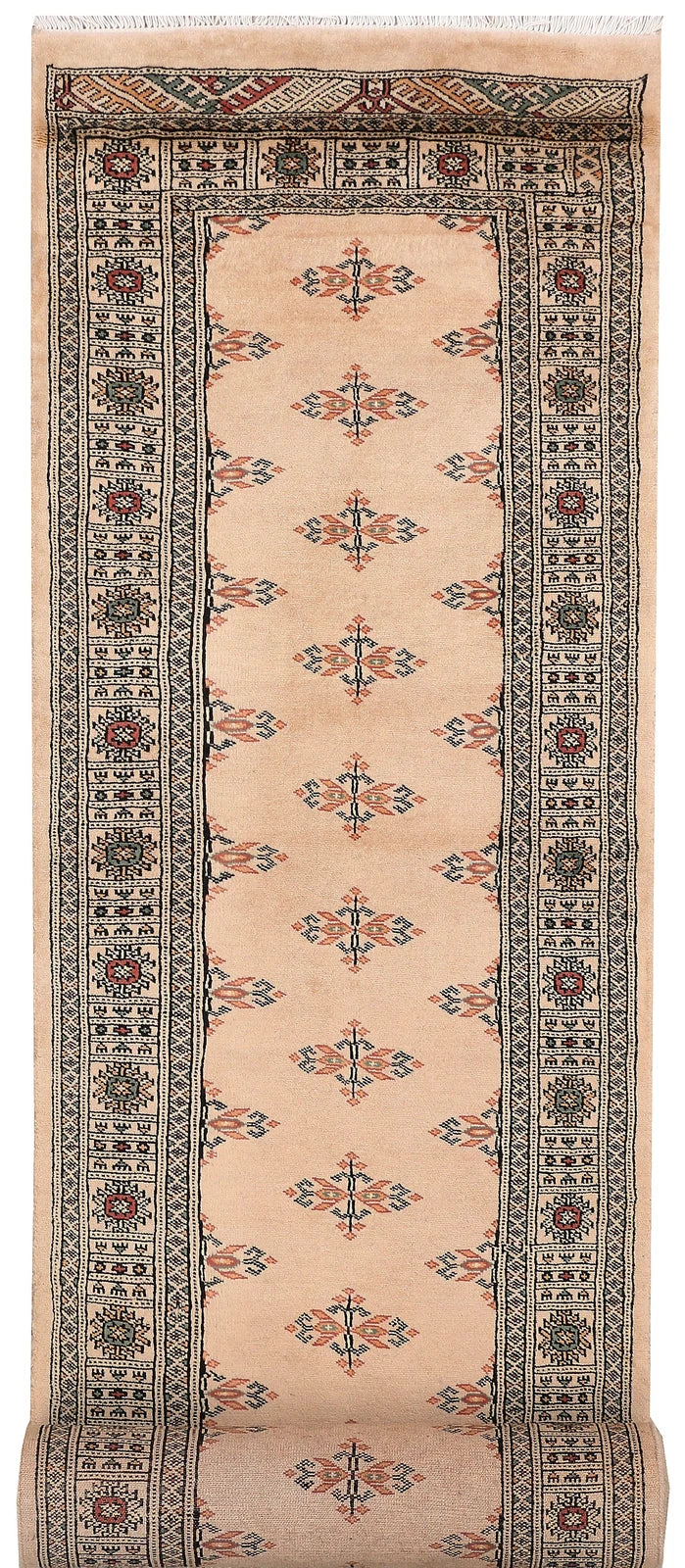 Brown Pakistani Butterfly Rug 2' 6" x 13' 5" Hand-Knotted | No. QA39155