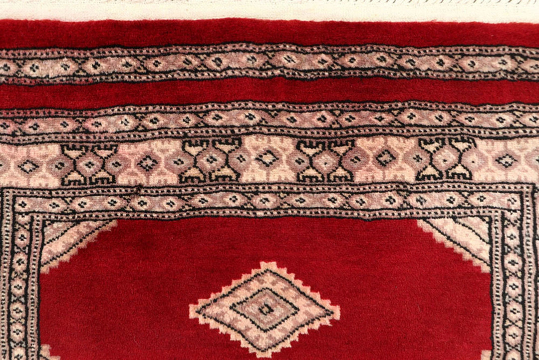 Firebrick Pakistani Jaldar Runner 2' 7" x 8' 1" Hand-Knotted | No. QA39163