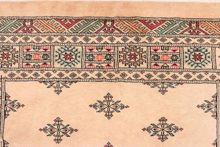 Brown Pakistani Butterfly Rug 4' x 6'4" Hand-Knotted | No. QA39317