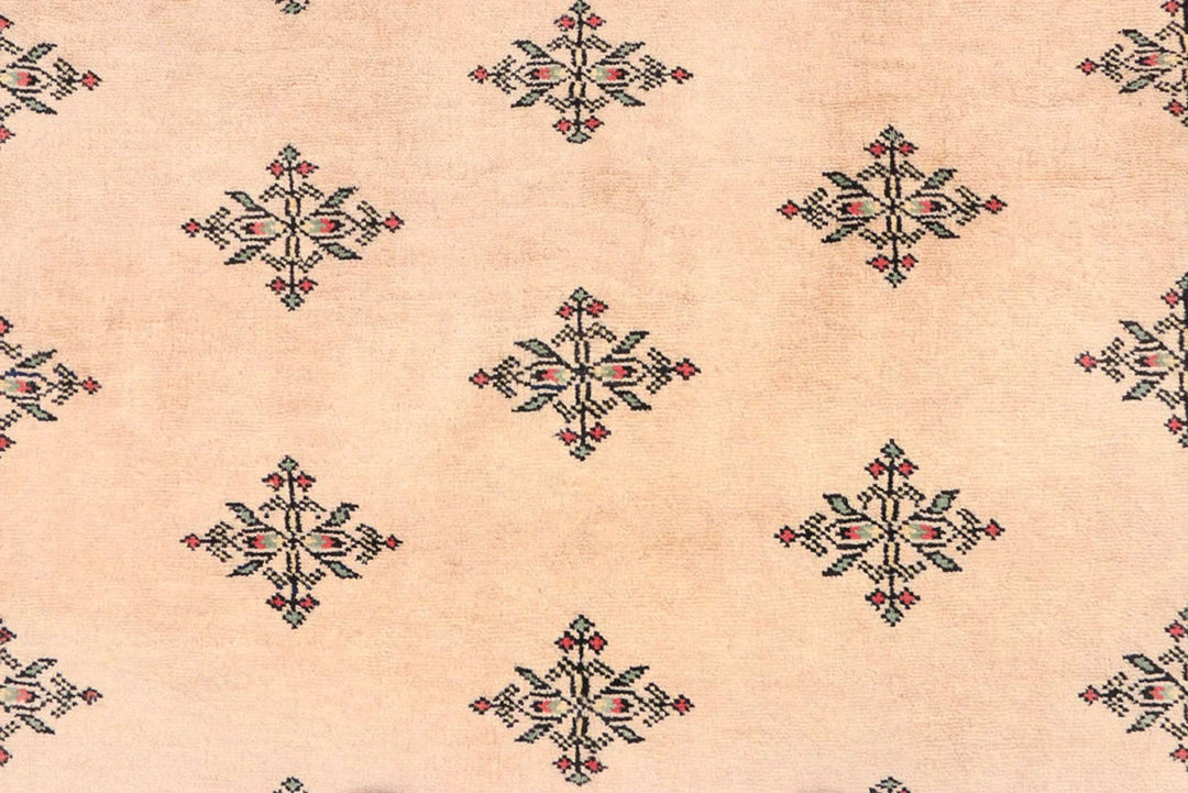 Brown Pakistani Butterfly Rug 4' x 6'4" Hand-Knotted | No. QA39317