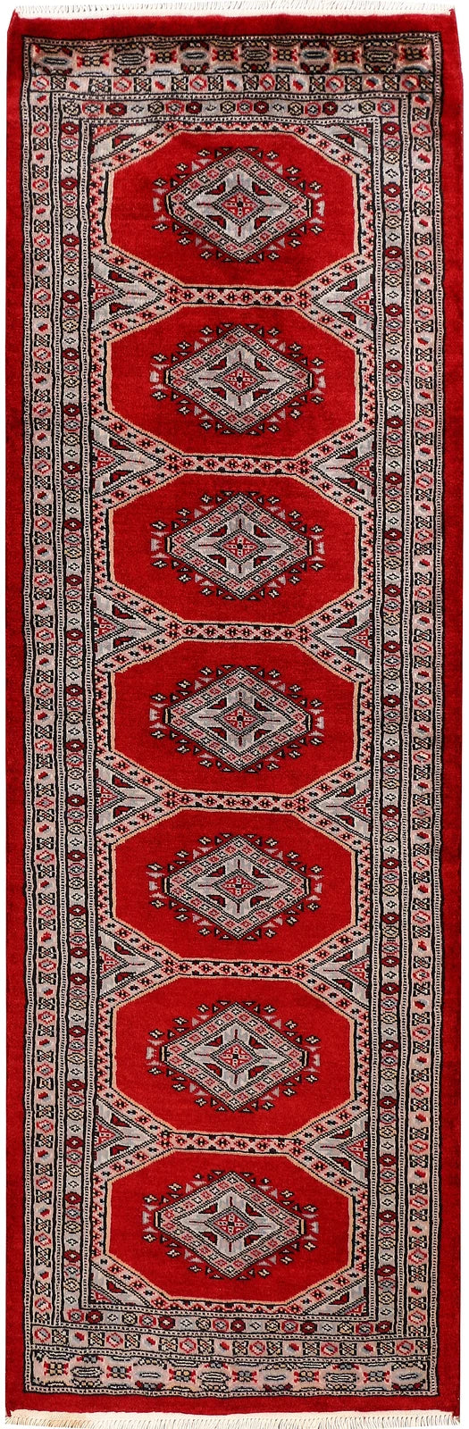 Firebrick Pakistani Jaldar Runner 2' 1" x 6' 4" Hand-Knotted | No. QA39965