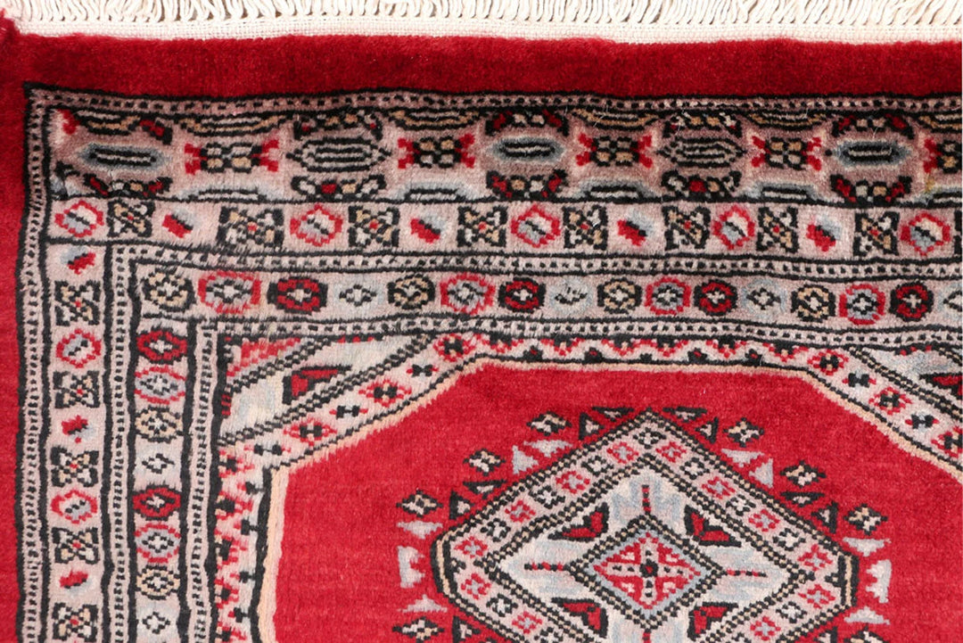 Firebrick Pakistani Jaldar Runner 2' 1" x 6' 4" Hand-Knotted | No. QA39965