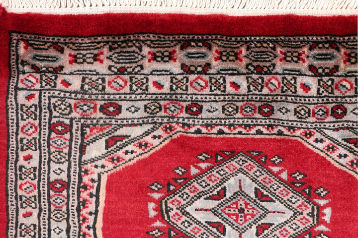 Firebrick Pakistani Jaldar Runner 2' 1" x 6' 4" Hand-Knotted | No. QA39965