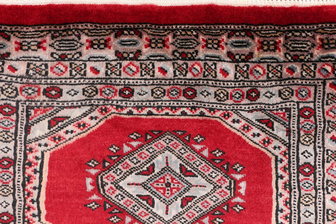 Firebrick Pakistani Jaldar Runner 2' 1" x 6' 4" Hand-Knotted | No. QA39965