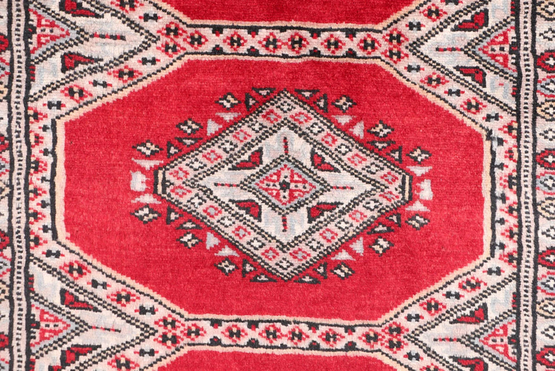 Firebrick Pakistani Jaldar Runner 2' 1" x 6' 4" Hand-Knotted | No. QA39965