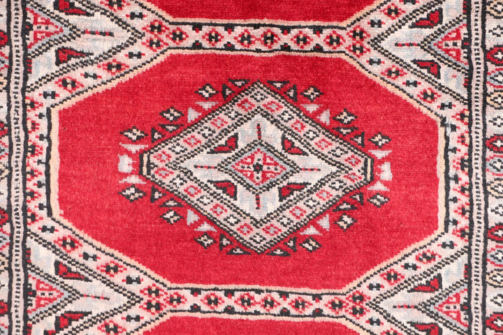Firebrick Pakistani Jaldar Runner 2' 1" x 6' 4" Hand-Knotted | No. QA39965