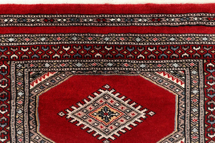 Firebrick Pakistani Jaldar Runner 2' 5" x 9' 9" Hand-Knotted | No. QA40022