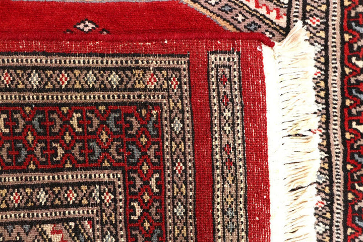 Firebrick Pakistani Jaldar Runner 2' 5" x 9' 9" Hand-Knotted | No. QA40022