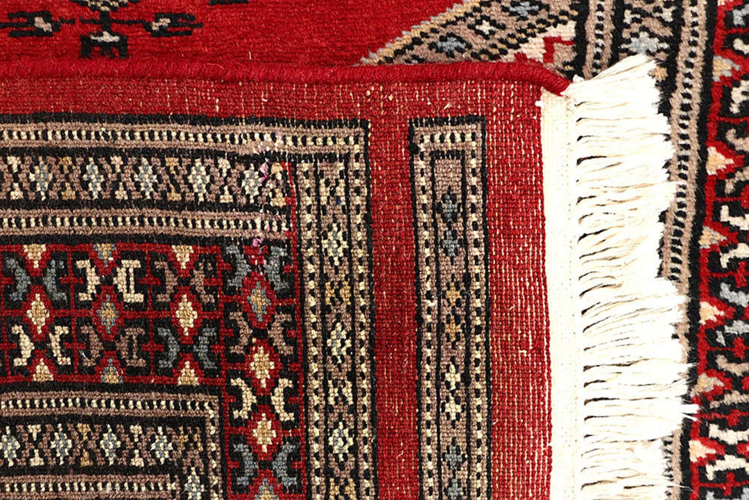 Firebrick Pakistani Jaldar Runner 2' 4" x 8' 10" Hand-Knotted | No. QA40536