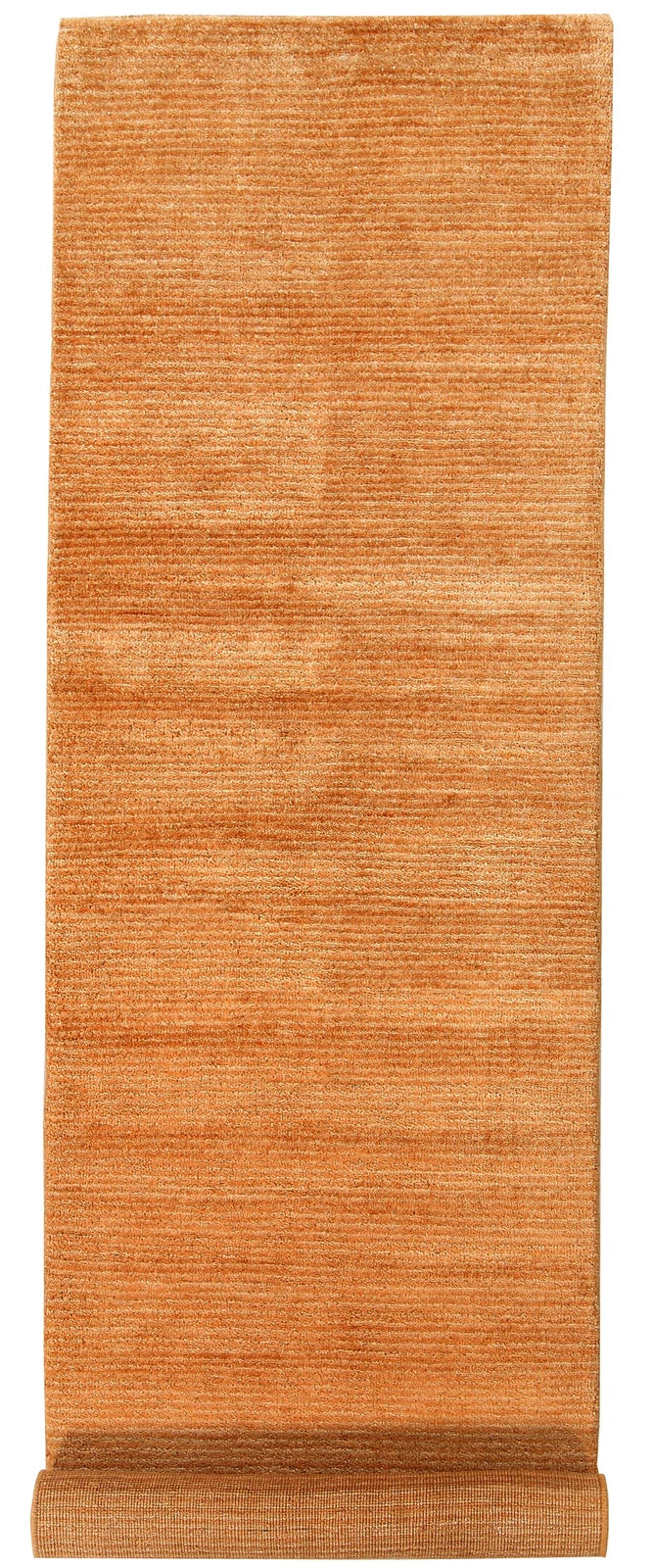 Dark Orange Pakistani Gabbeh Rug 2' 4" x 7' 8" Hand-Knotted | No. QA41438