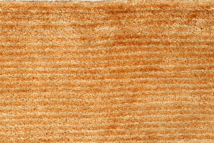 Dark Orange Pakistani Gabbeh Rug 2' 4" x 7' 8" Hand-Knotted | No. QA41438