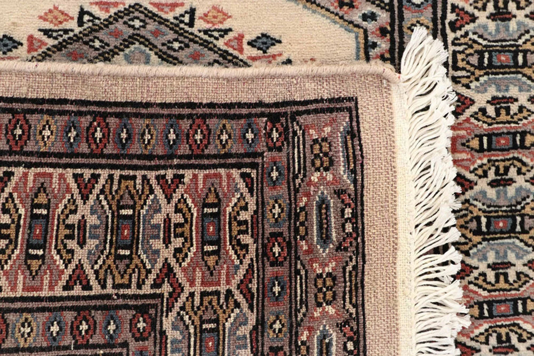 Brown Pakistani Jaldar Runner Rug 2' 4" x 9' 1" Hand-Knotted | No. QA41602