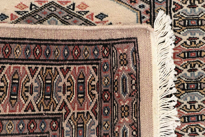 Brown Pakistani Jaldar Runner Rug 2' 4" x 9' 1" Hand-Knotted | No. QA41602