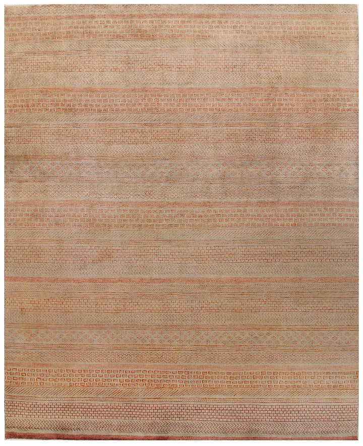 Brown Gabbeh Rug 8' x 9' 11" Hand-Knotted | No. QA41990