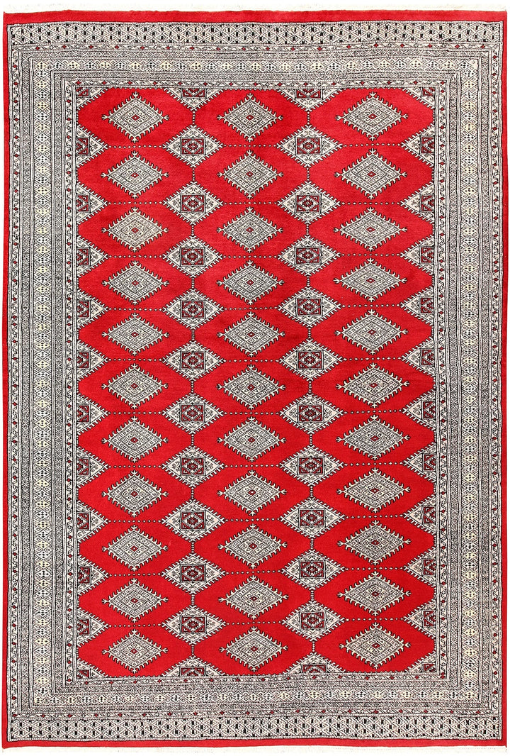 Red Jaldar Rug 6' x 8'8" Hand-Knotted | No. QA42626