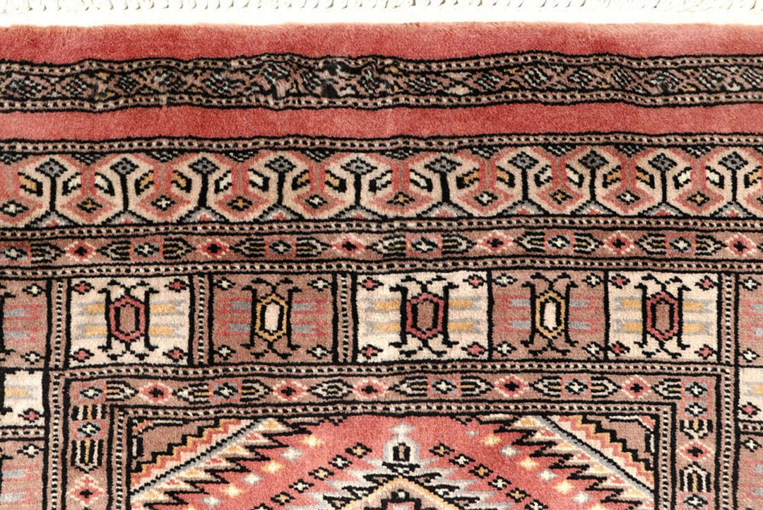 Salmon Pakistani Jaldar Runner 2' 6" x 7' 11" Hand-Knotted | No. QA42928