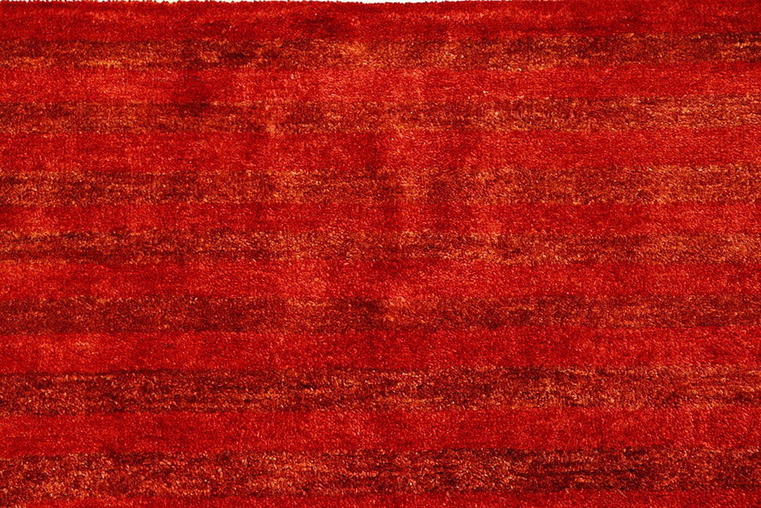 Crimson Pakistani Gabbeh Rug 4' 7" x 6' 8" Hand-Knotted | No. QA43343