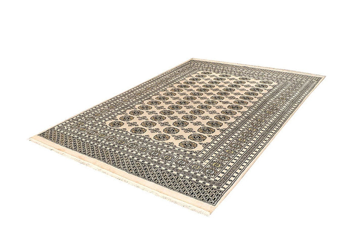 Brown Pakistani Bokhara Rug 6' x 8'8" Hand-Knotted | No. QA43780