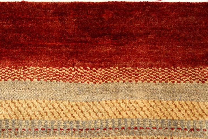 Pakistani Gabbeh Runner Rug 2' 7" x 8' 4" Hand-Knotted | No. QA44522