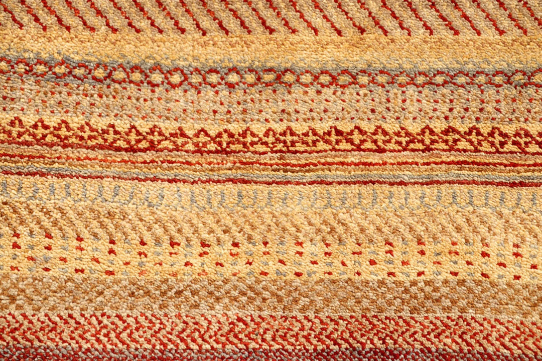 Pakistani Gabbeh Runner Rug 2' 7" x 8' 4" Hand-Knotted | No. QA44522