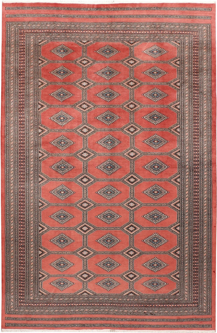Red Jaldar Rug 6' 7" x 10' 2" Hand-Knotted | No. QA44658