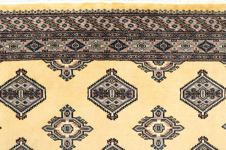 Yellow Pakistani Jaldar Rug 5' 1" x 8' 1" Hand-Knotted | No. QA44844