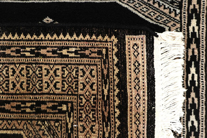 Grey Pakistani Jaldar Rug 2' 7" x 10' 4" Hand-Knotted | No. QA44917