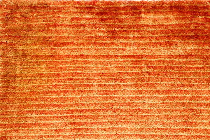 Dark Orange Pakistani Gabbeh Rug 2' 3" x 10' 5" Hand-Knotted | No. QA45590