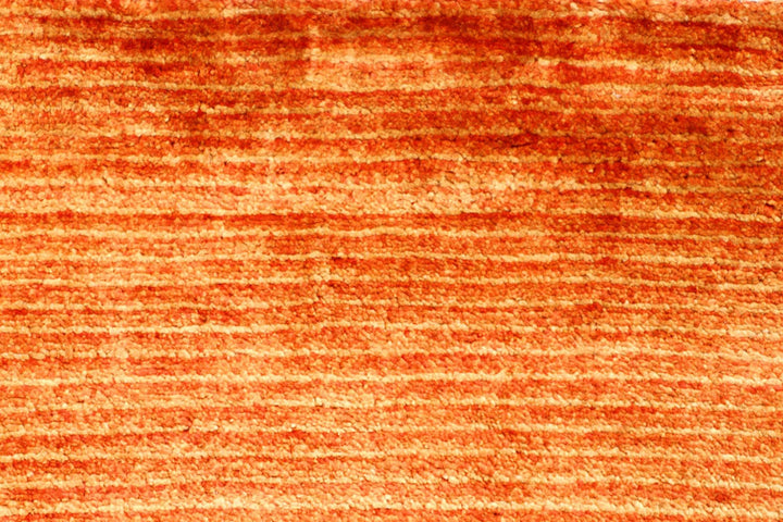 Dark Orange Pakistani Gabbeh Rug 2' 3" x 10' 5" Hand-Knotted | No. QA45590