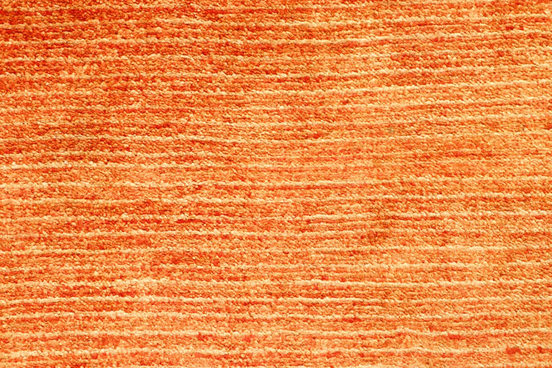 Dark Orange Pakistani Gabbeh Rug 2' 3" x 10' 5" Hand-Knotted | No. QA45590