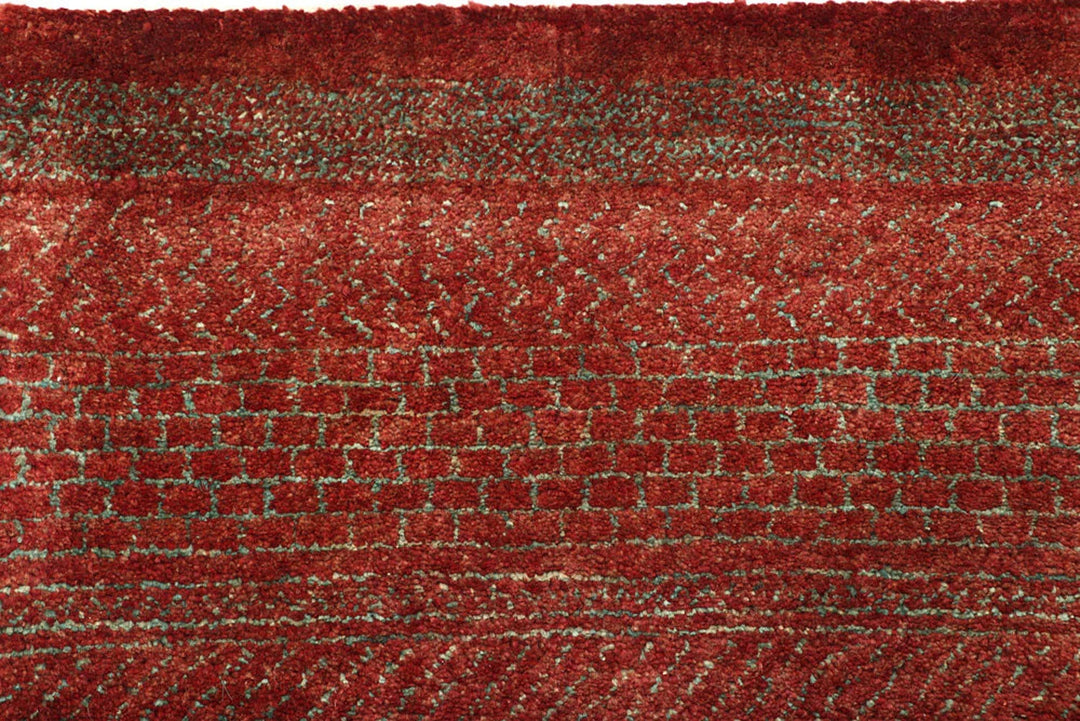 Brown Pakistani Gabbeh Rug 3' x 5'1" Hand-Knotted | No. QA45657