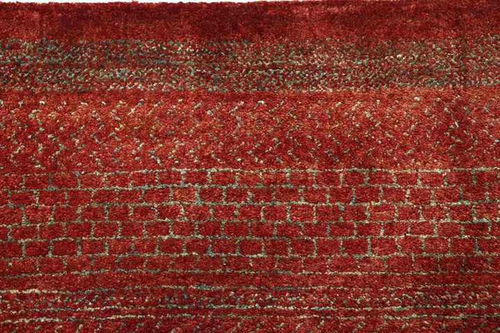 Brown Pakistani Gabbeh Rug 3' x 5'1" Hand-Knotted | No. QA45657