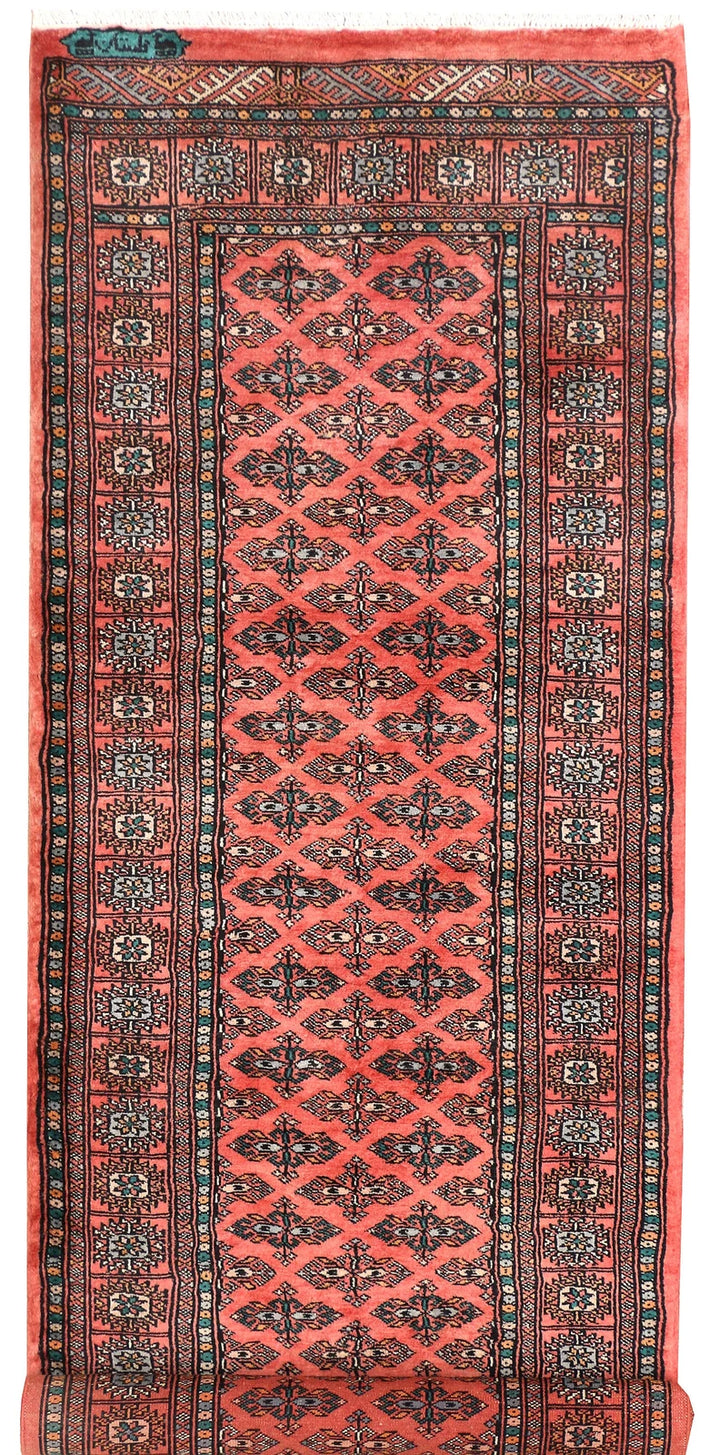 Red Pakistani Butterfly Rug 2' 9" x 8' Hand-Knotted | No. QA45938