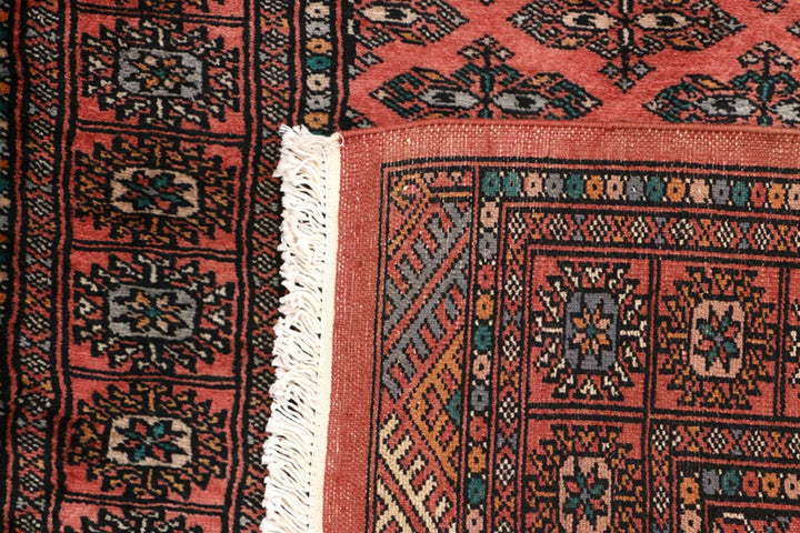Red Pakistani Butterfly Rug 2' 9" x 8' Hand-Knotted | No. QA45938