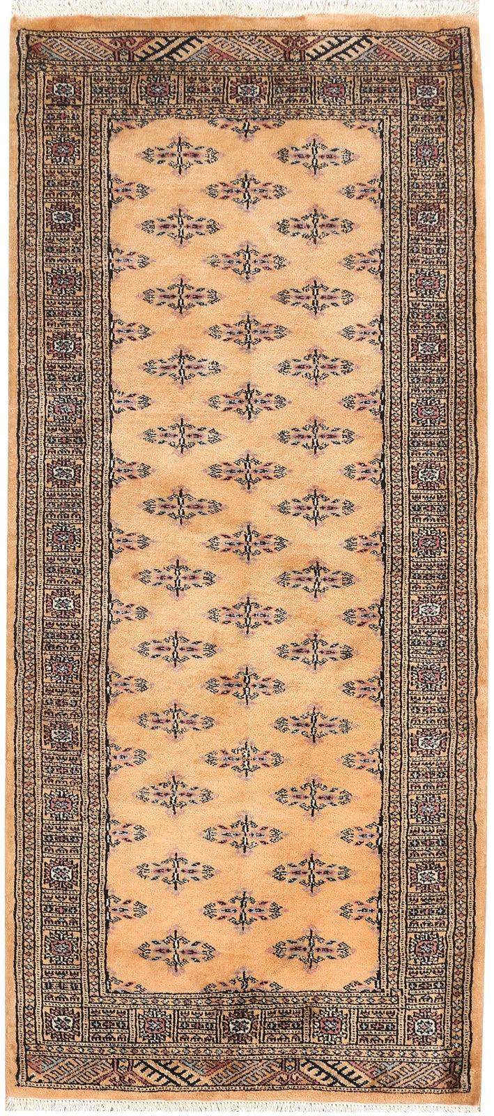 Yellow Pakistani Butterfly Rug 2' 9" x 6' 3" Hand-Knotted | No. QA46205