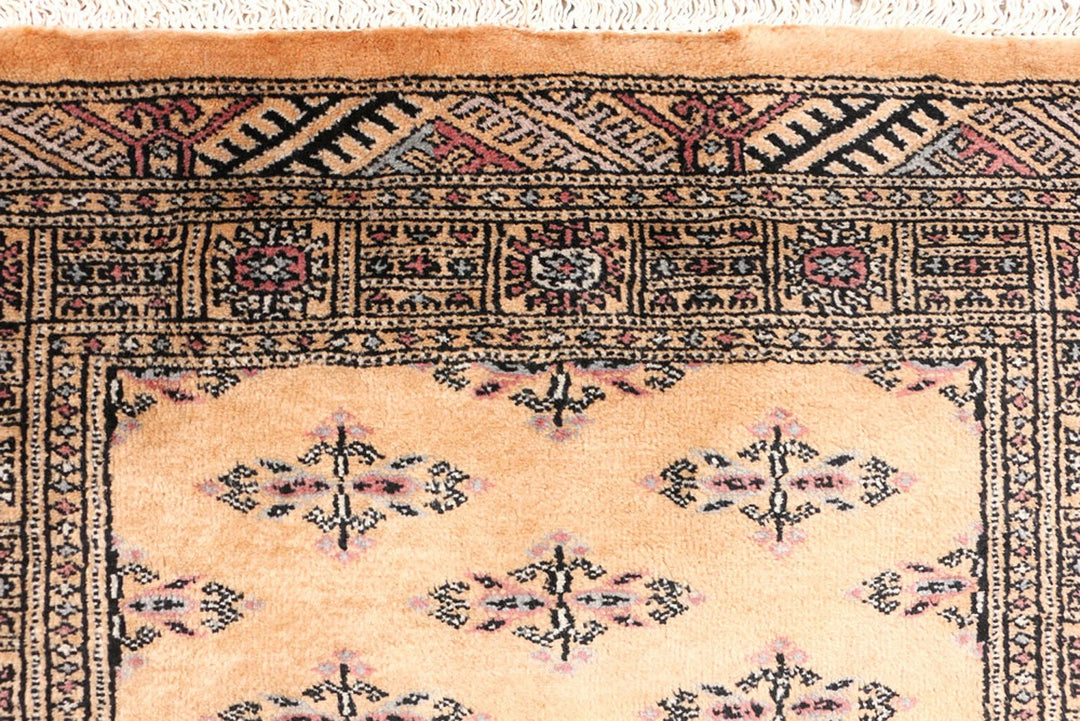 Yellow Pakistani Butterfly Rug 2' 9" x 6' 3" Hand-Knotted | No. QA46205