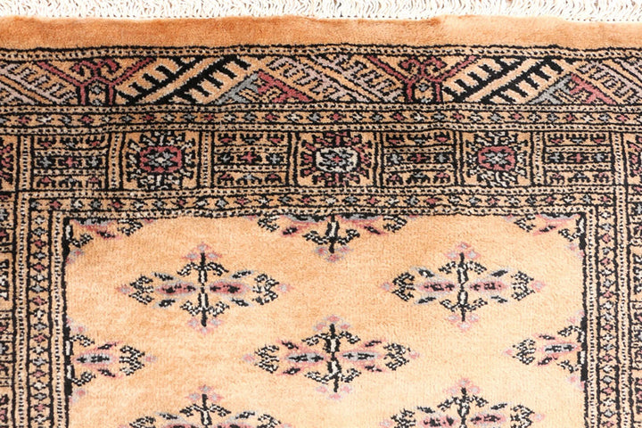 Yellow Pakistani Butterfly Rug 2' 9" x 6' 3" Hand-Knotted | No. QA46205