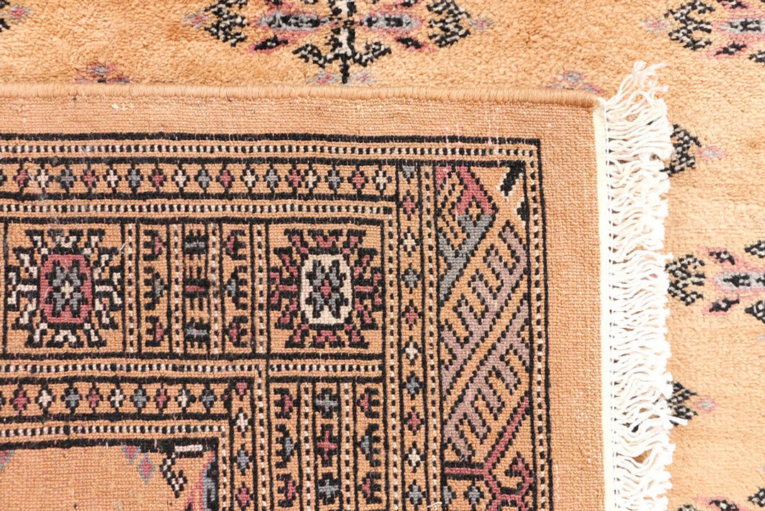 Yellow Pakistani Butterfly Rug 2' 9" x 6' 3" Hand-Knotted | No. QA46205