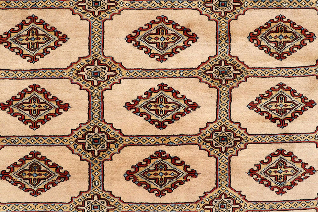 Brown Pakistani Jaldar Rug 8' 2" x 10' 11" Hand-Knotted | No. QA46218