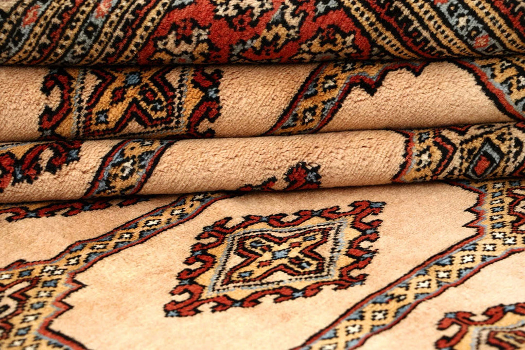 Brown Pakistani Jaldar Rug 8' 2" x 10' 11" Hand-Knotted | No. QA46218